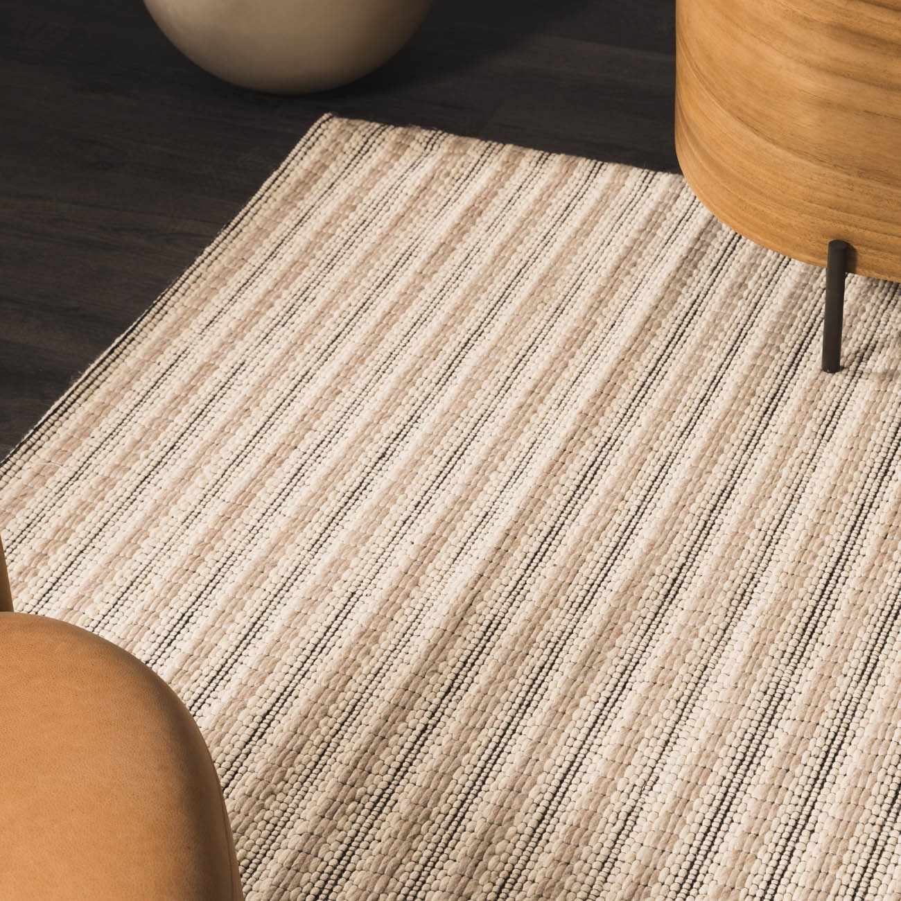 Laleh Cream & Black Area Rug - Clearance - Ornate Home