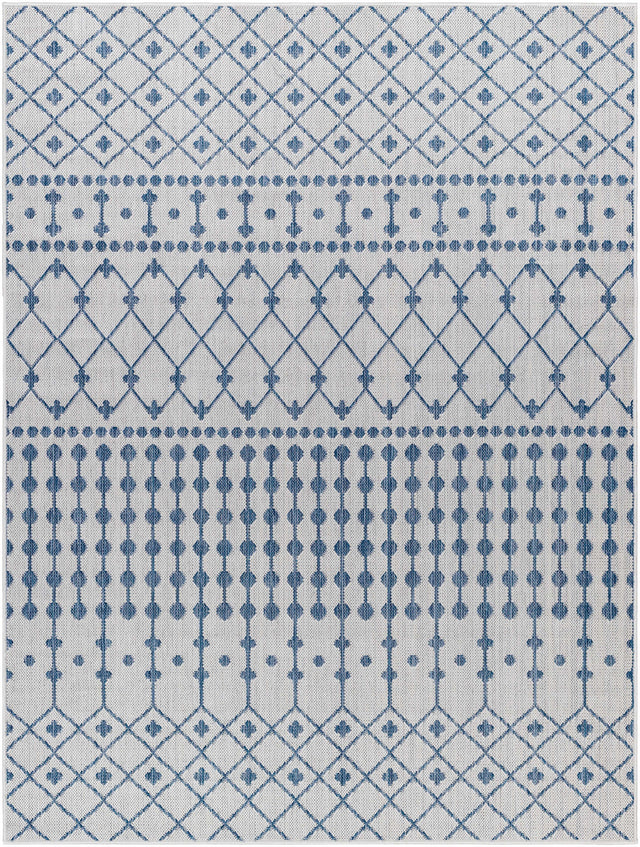 Lali Blue & Gray Outdoor Area Rug - Clearance - Ornate Home