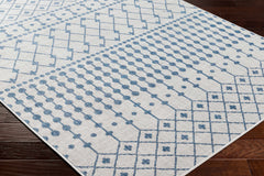 Lali Blue & Gray Outdoor Area Rug - Clearance - Ornate Home