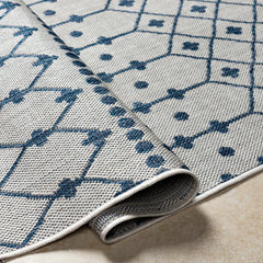 Lali Blue & Gray Outdoor Area Rug - Clearance - Ornate Home