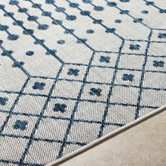 Lali Blue & Gray Outdoor Area Rug - Clearance - Ornate Home