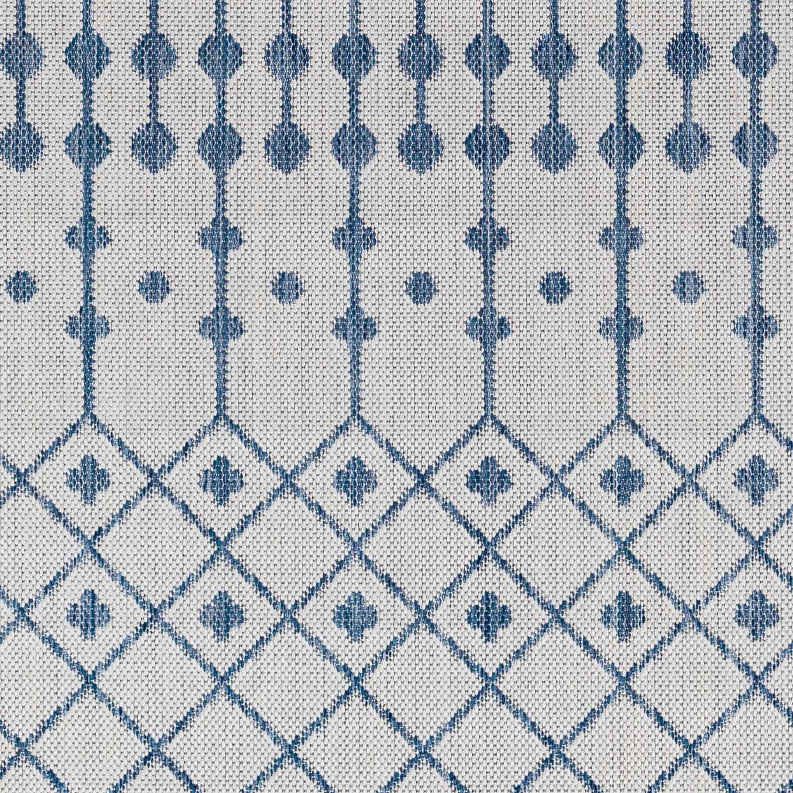 Lali Blue & Gray Outdoor Area Rug - Clearance - Ornate Home