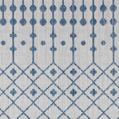 Lali Blue & Gray Outdoor Area Rug - Clearance - Ornate Home