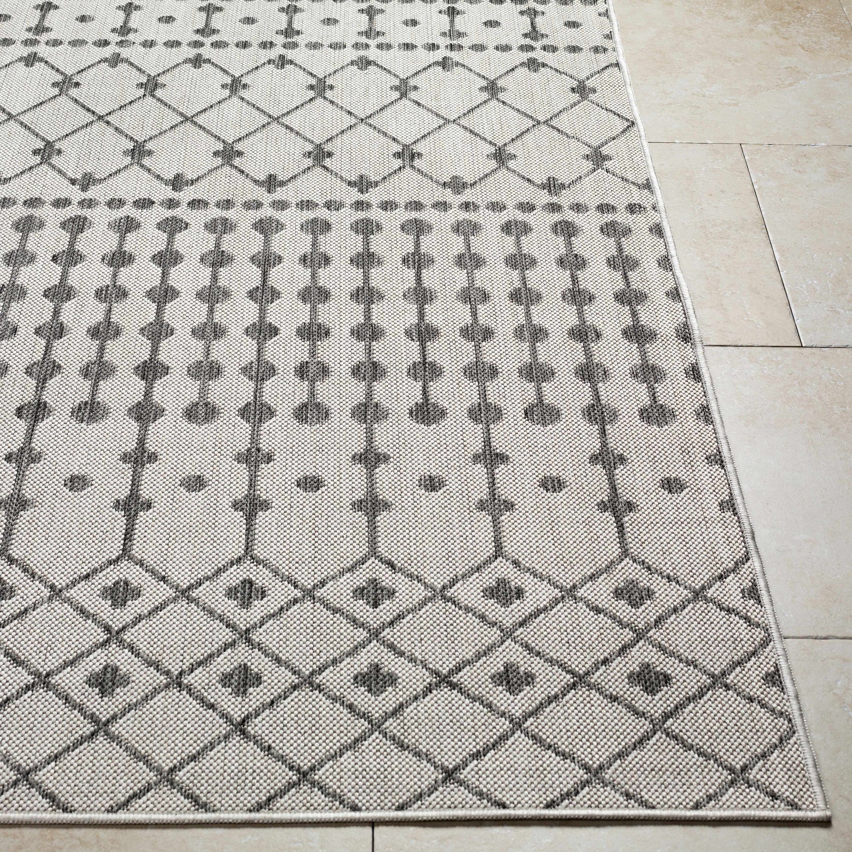 Lali Light Gray Outdoor Area Rug - Clearance - Ornate Home