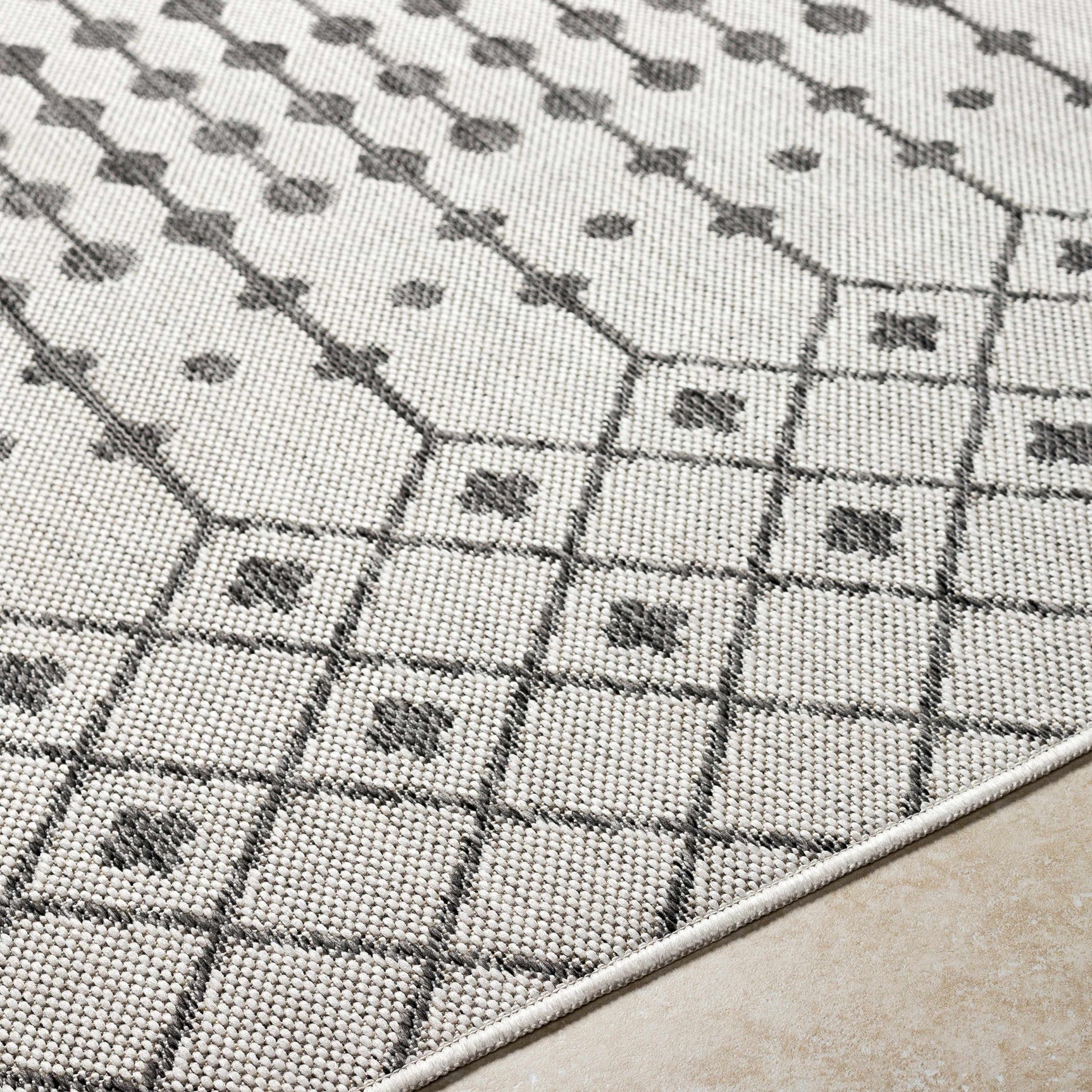Lali Light Gray Outdoor Area Rug - Clearance - Ornate Home