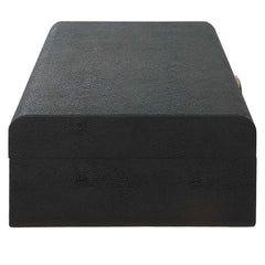 Lalique Black Shagreen Box - Ornate Home
