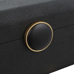 Lalique Black Shagreen Box - Ornate Home