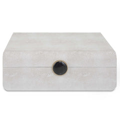 Lalique White Shagreen Box - Ornate Home