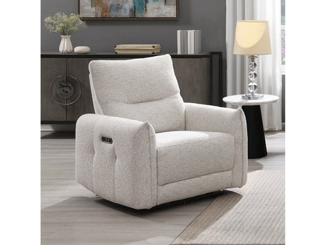 Lalisa Cream Power Motion Recliner - Ornate Home