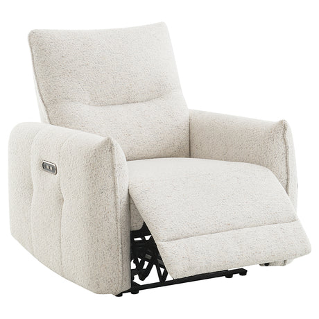 Lalisa Cream Power Motion Recliner - Ornate Home