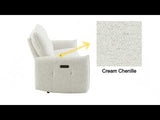 Lalisa Cream Power Motion Recliner - Ornate Home