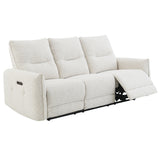 Lalisa Cream Power Motion Sofa - Ornate Home