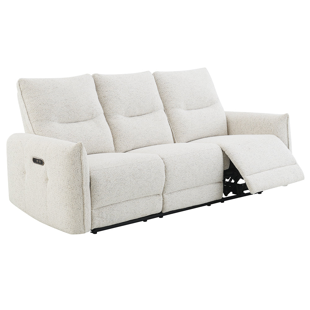 Lalisa Cream Power Motion Sofa - Ornate Home