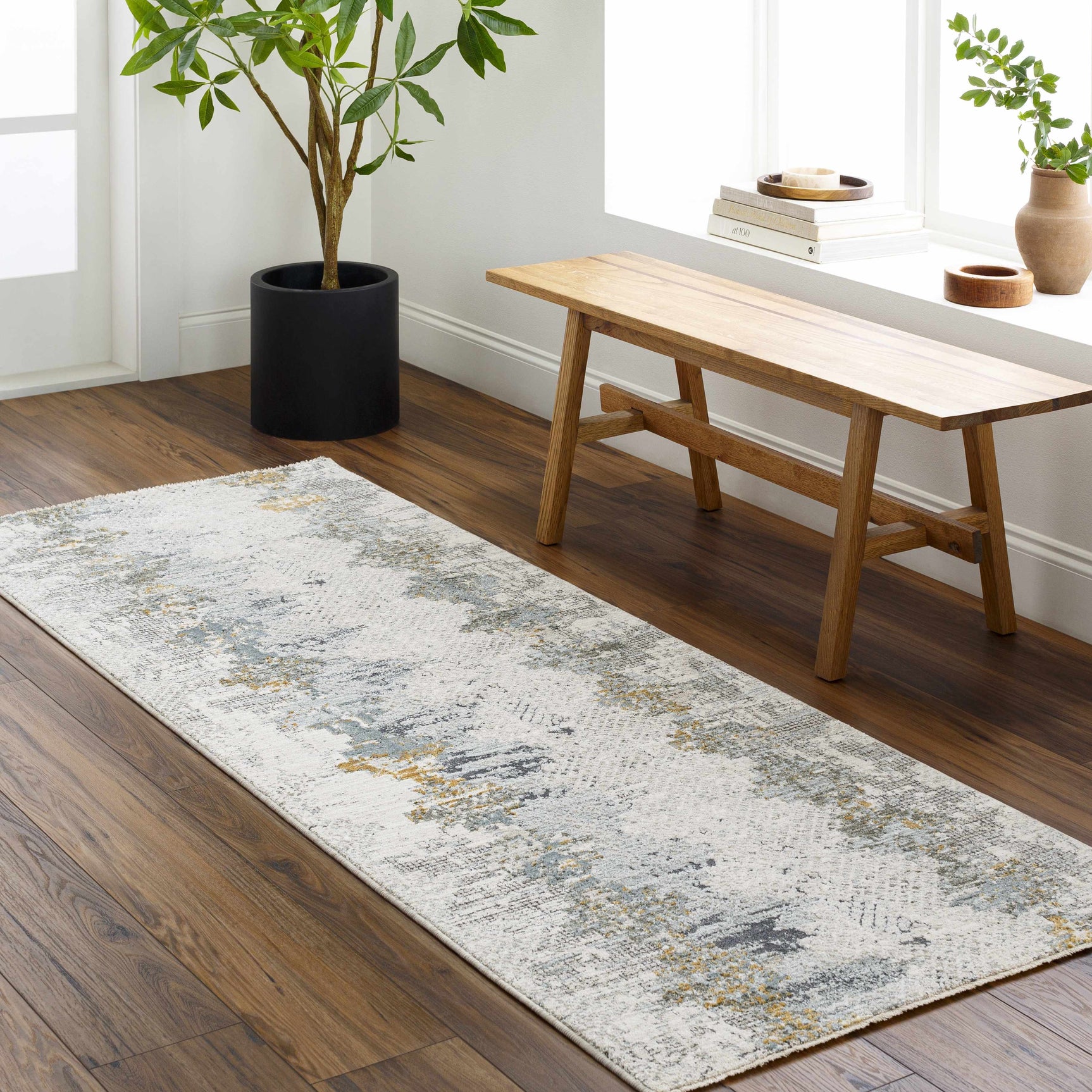 Lalo Textured Rug with Fringes - Ornate Home