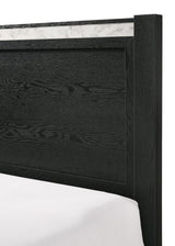 Lamar Black King Panel Bed - Ornate Home