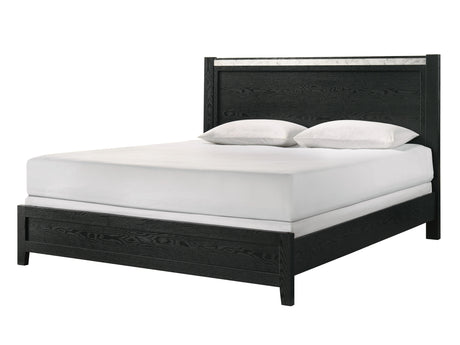 Lamar Black Queen Panel Bed - Ornate Home