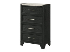 Lamar Black/White Chest - Ornate Home