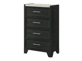 Lamar Black/White Chest - Ornate Home