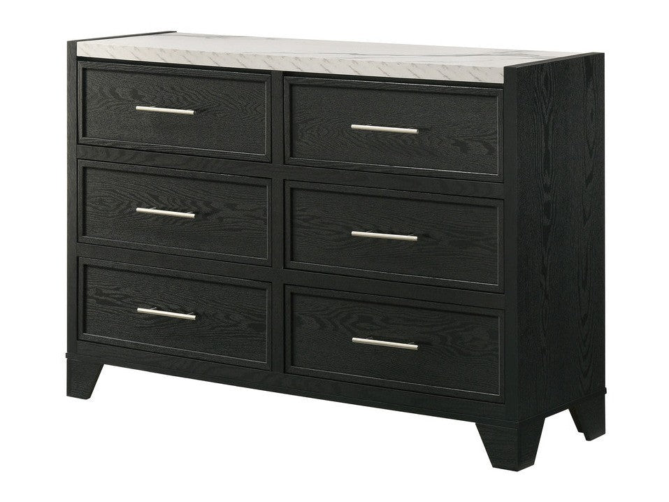 Lamar Black/White Dresser - Ornate Home