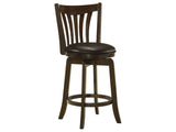 Lambert Dark Cherry Counter Height Swivel Bar Chair - Ornate Home