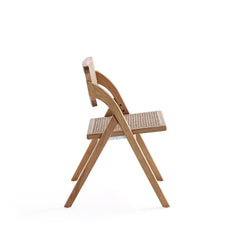 Lambinet Folding Dining Chair in Nature Cane (set of 2) - Ornate Home