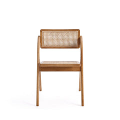 Lambinet Folding Dining Chair in Nature Cane (set of 4) - Ornate Home