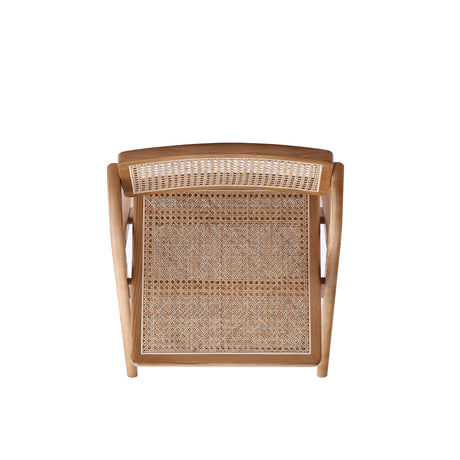 Lambinet Folding Dining Chair in Nature Cane (set of 4) - Ornate Home