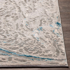 Lambton Blue Marble Area Rug - Clearance - Ornate Home
