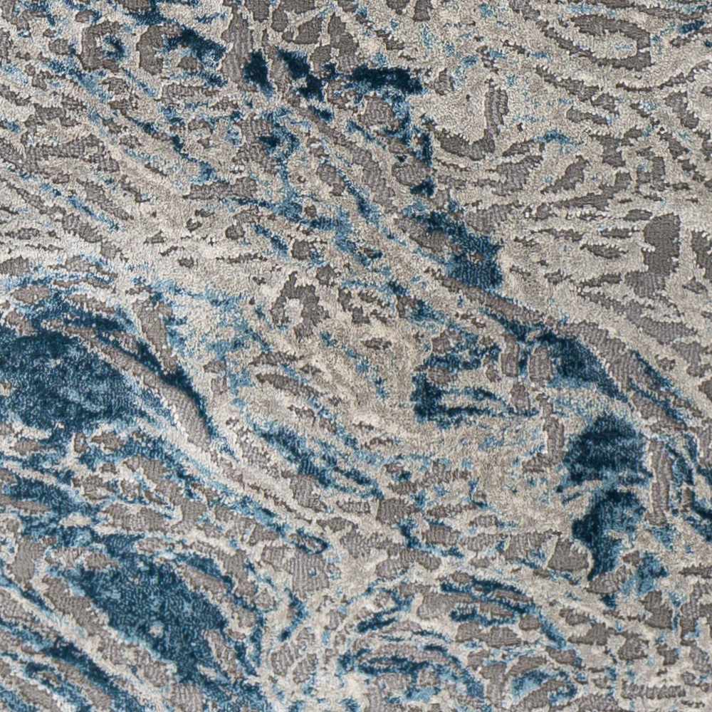 Lambton Blue Marble Area Rug - Clearance - Ornate Home