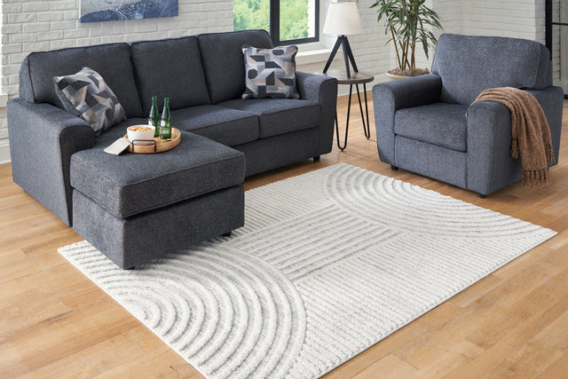 Lambworth Gray/Cream Large Rug - Ornate Home