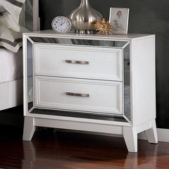Lamego White Nightstand - Ornate Home