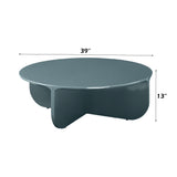 Lamond Teal High Gloss Coffee Table - Ornate Home