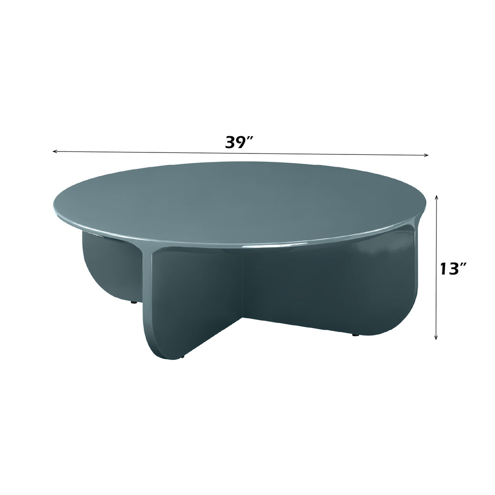 Lamond Teal High Gloss Coffee Table - Ornate Home