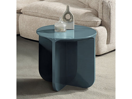Lamond Teal High Gloss End Table - Ornate Home