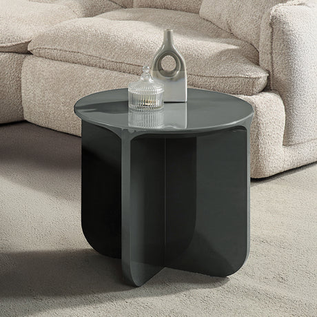 Lamond Teal High Gloss End Table - Ornate Home