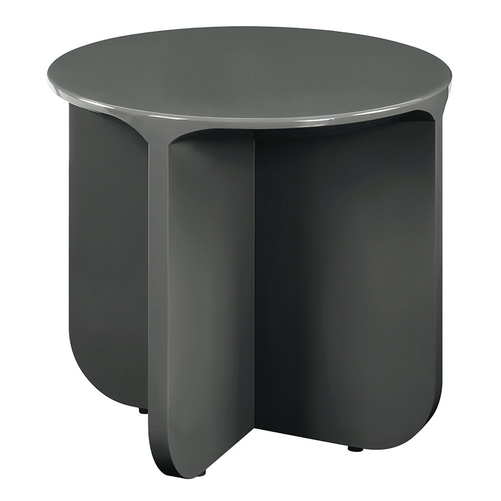Lamond Teal High Gloss End Table - Ornate Home