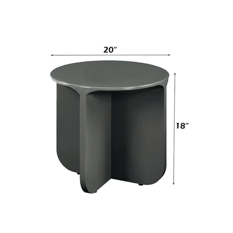 Lamond Teal High Gloss End Table - Ornate Home