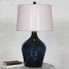 Lamone Blue Glass Lamp - Ornate Home