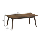 Lamonte Walnut Coffee Table - Ornate Home