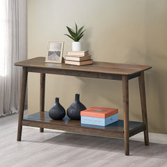 Lamonte Walnut Sofa Table w/Shelf - Ornate Home