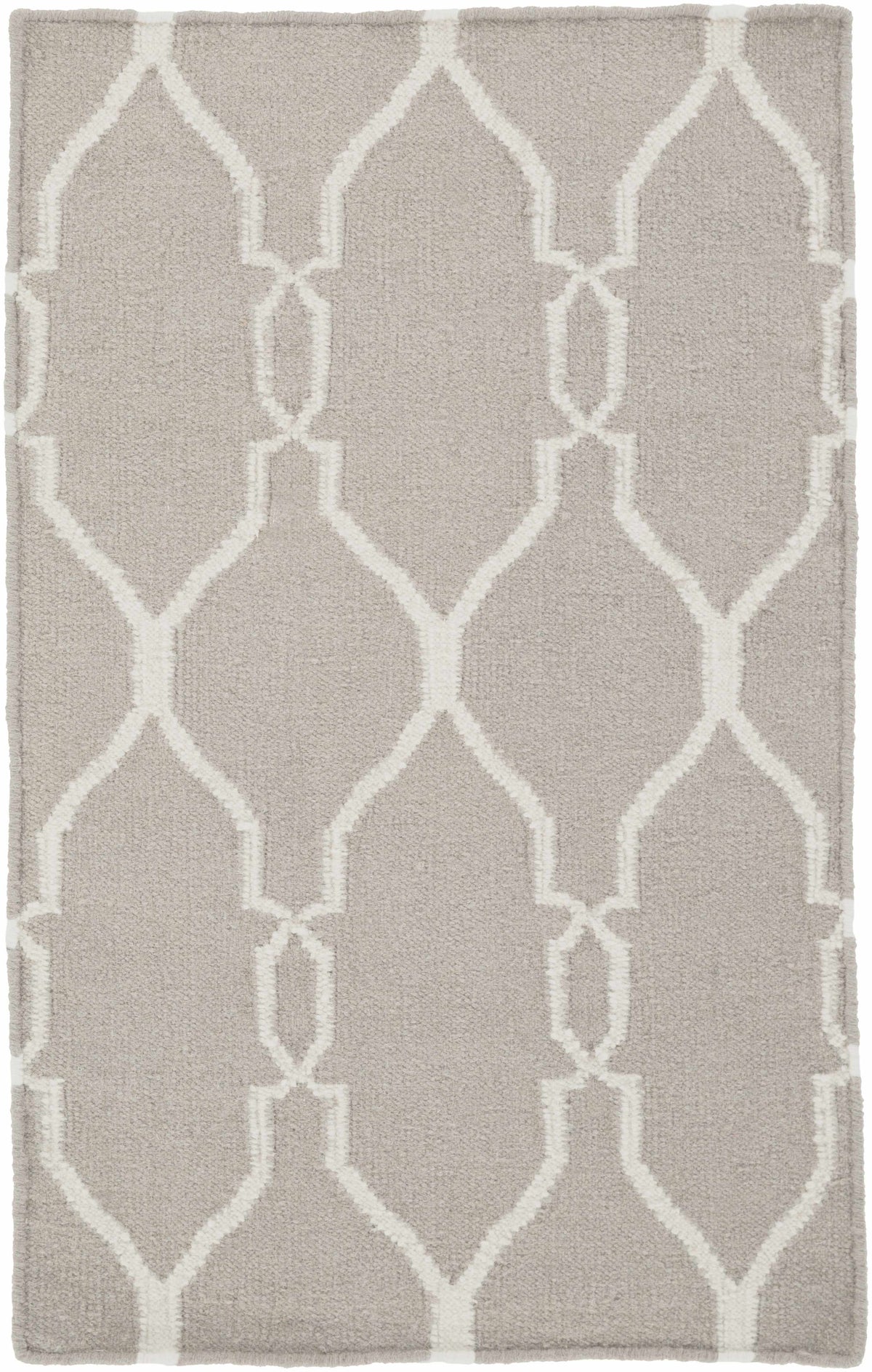Lamy Beige Trellis Wool Rug - Clearance - Ornate Home