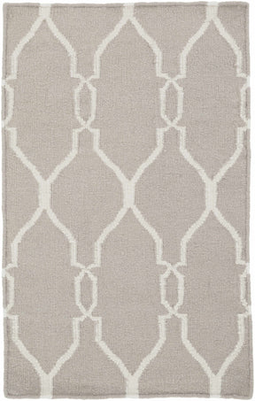 Lamy Beige Trellis Wool Rug - Clearance - Ornate Home