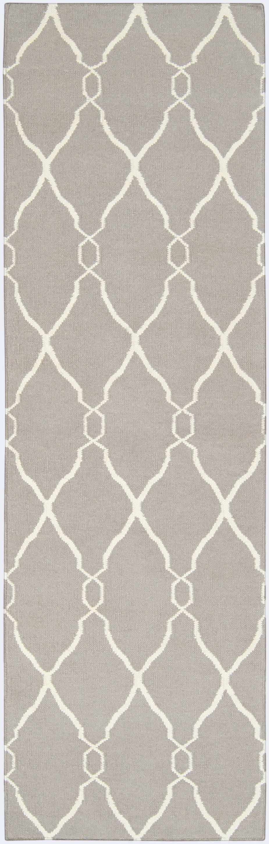 Lamy Beige Trellis Wool Rug - Clearance - Ornate Home