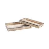 Lana Natural Trays (Set of 2) - Ornate Home