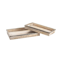 Lana Natural Trays (Set of 2) - Ornate Home
