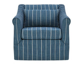 Lana Navy Blue Swivel Chair - Ornate Home