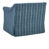 Lana Navy Blue Swivel Chair - Ornate Home
