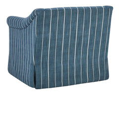 Lana Navy Blue Swivel Chair - Ornate Home
