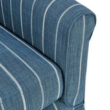Lana Navy Blue Swivel Chair - Ornate Home