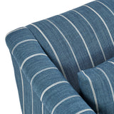 Lana Navy Blue Swivel Chair - Ornate Home